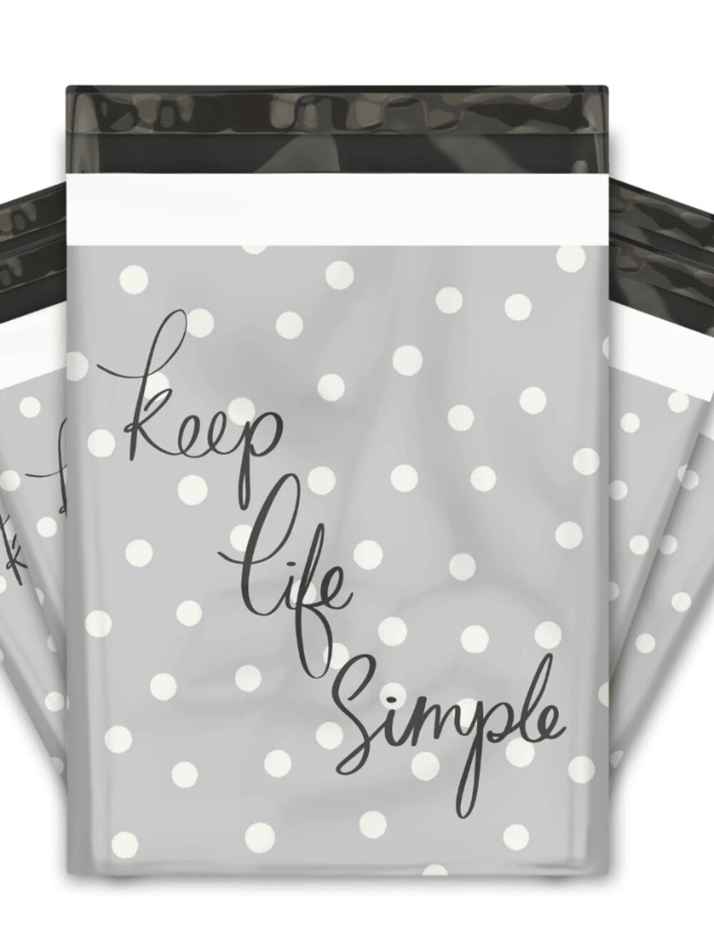 20 10x13 Polka Dots Designer Poly Mailers